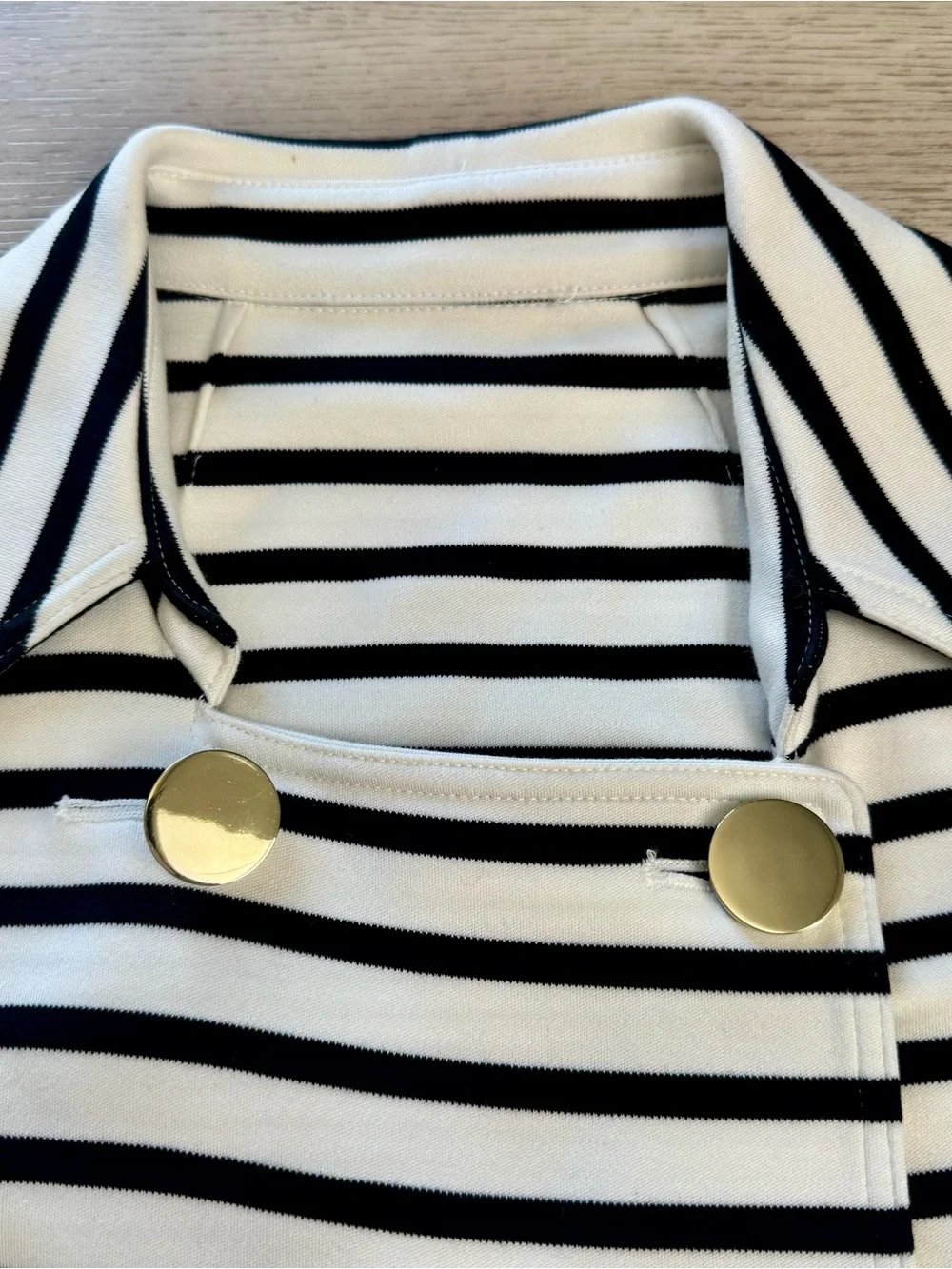 Kate Spade Striped Double Breasted Jacket with Bow Tie size Small